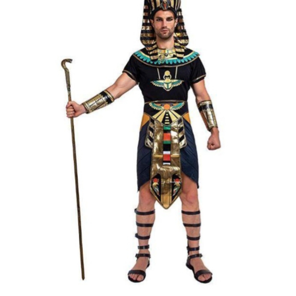 NEW SPOOKTACULAR Adult Men Size Medium, XL King of Egypt King Tut Costume
